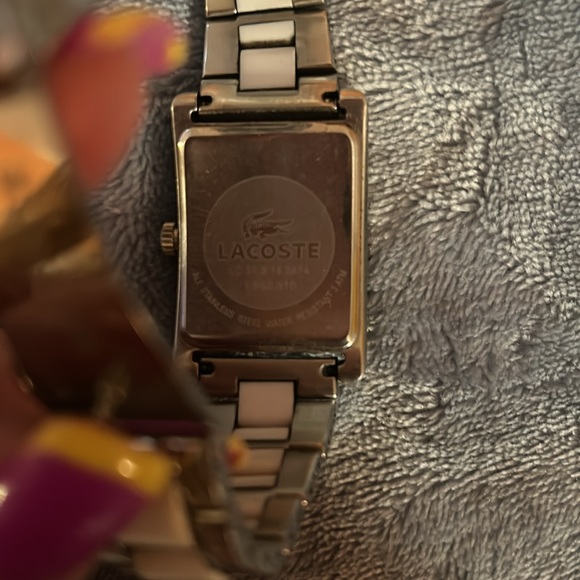 Lacoste White & Silver Square Watch - Picture 5 of 5